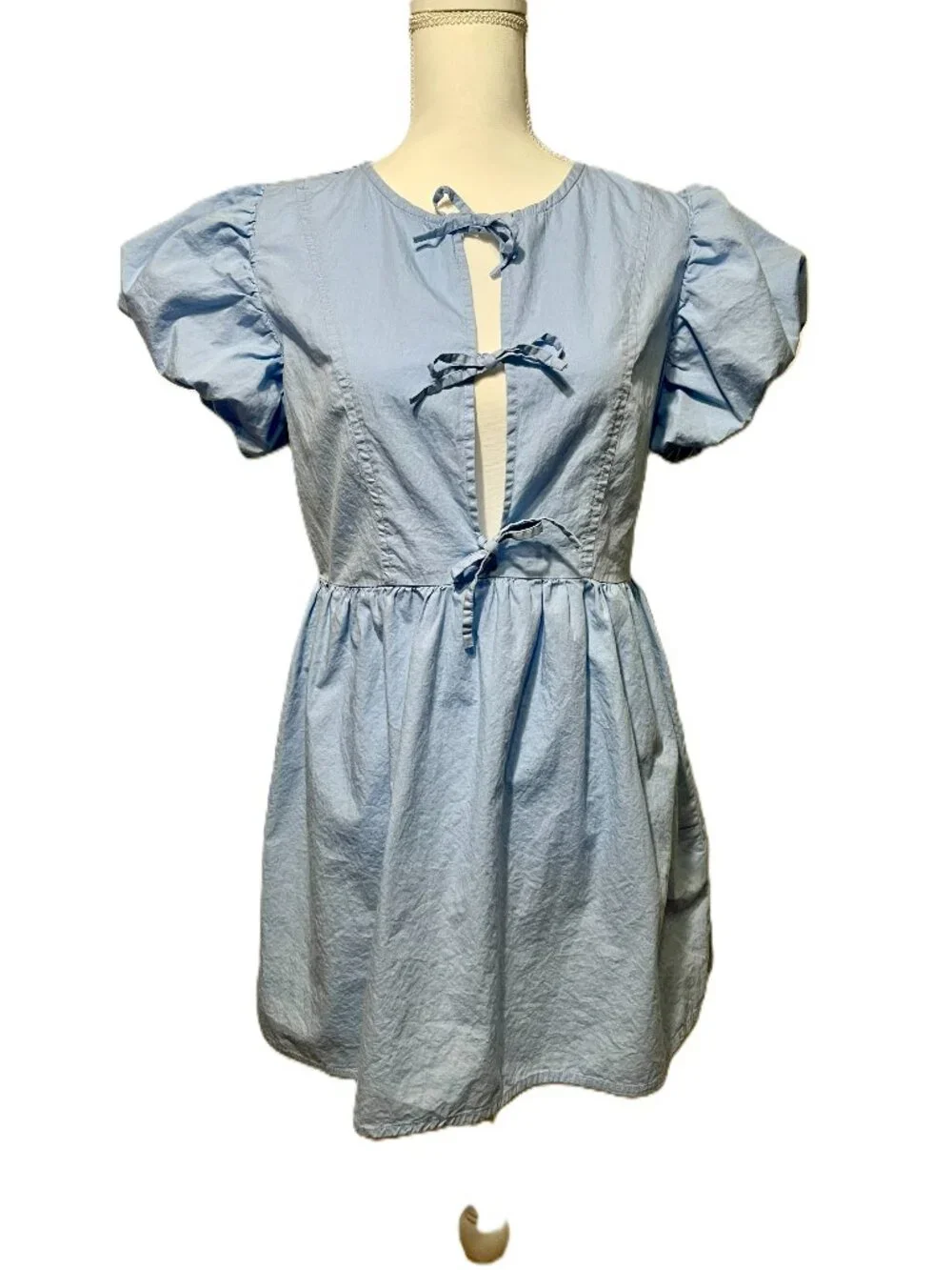 anthropologie long sleeve dresses YELLOW S What to Wear for original 1950's dress UK 8 Color:Green & Pink Sleeve Midi Shirtdress by